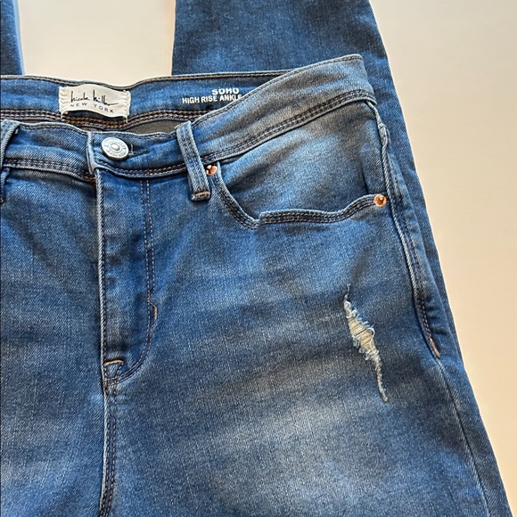 Nicole Miller Soho Blue Skinny Jeans - Picture 4 of 5